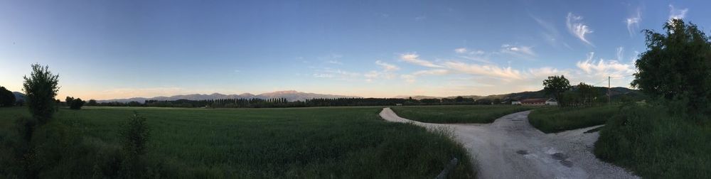 Panoramic view of landscape against sky