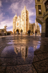 View of statue of cathedral