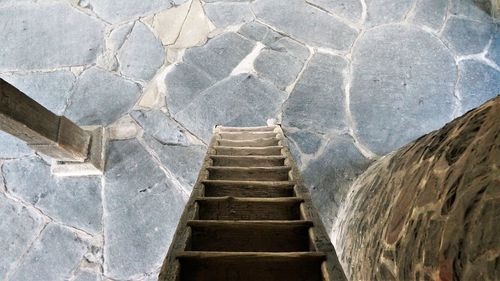 Staircase leading towards mountain