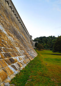 View of castle against clear sky