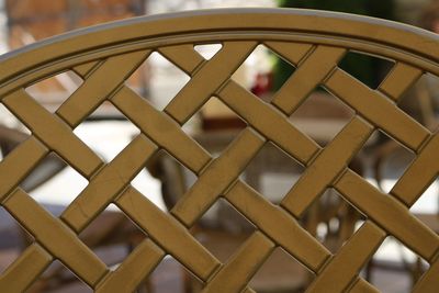 Full frame shot of patterned metallic railing