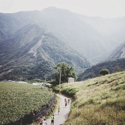 Scenic view of mountains