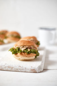 Close-up of food on table