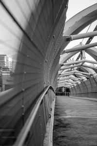 Interior of empty bridge