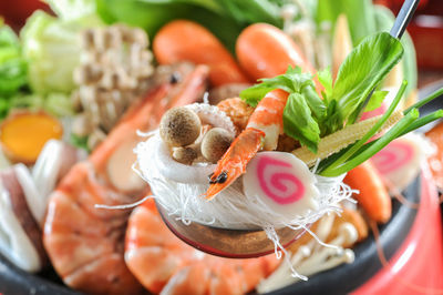 Close-up of dessert in plate