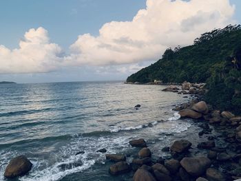 Scenic view of sea against sky