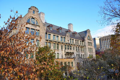 Low angle view of historical building