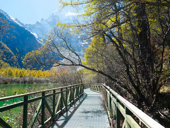 Low angle view of bridge against sky
