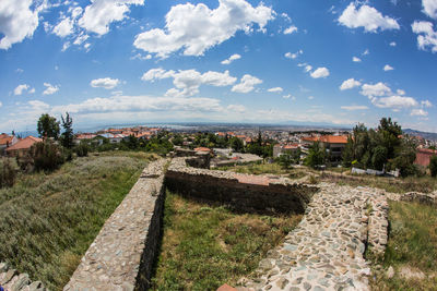 Scenic view of castle against sky