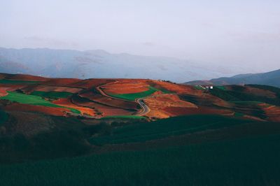 Scenic view of landscape against sky
