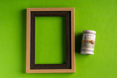 Directly above shot of green tea light