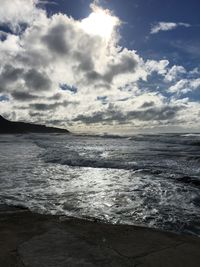 Scenic view of sea against sky