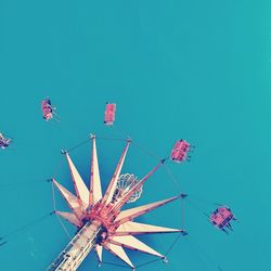 Low angle view of red wall