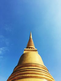 Low angle view of pagoda against sky