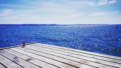 Pier on sea