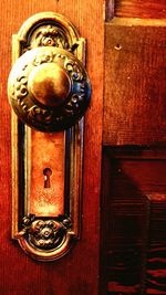 Close-up of door knocker