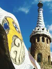 Low angle view of historical building against clear sky