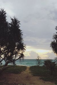 Scenic view of sea against sky