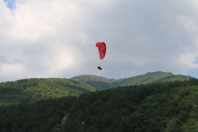 Scenic view of mountain against sky