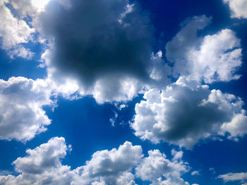 Low angle view of clouds in sky