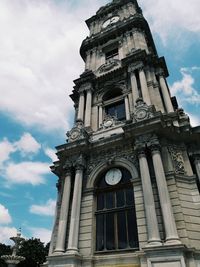 Low angle view of historical building against sky