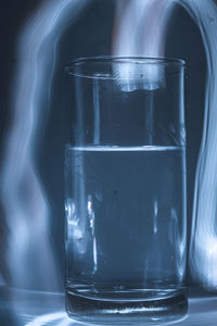 Close-up of glass against black background