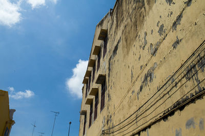 Low angle view of buildings against sky