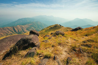 Mulayit taung, a high hill during the summer, in burma