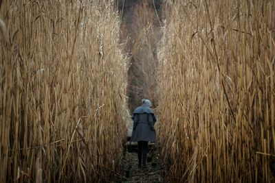 Man standing in field