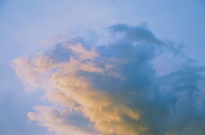 Low angle view of clouds in sky