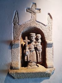 Close-up of sculpture