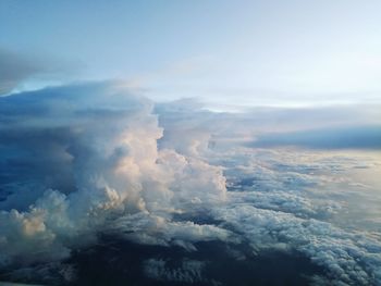 Low angle view of clouds in sky