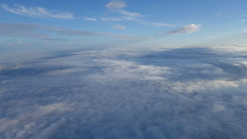 Aerial view of cloudscape