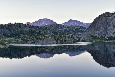 Seneca lake in the wind river range, rocky mountains, wyoming titcomb basin elkhart park trailhead 