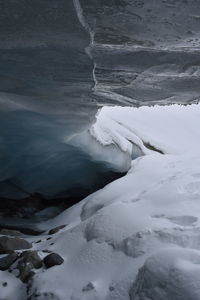 Scenic view of snow covered landscape