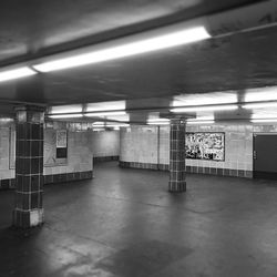 Interior of subway station