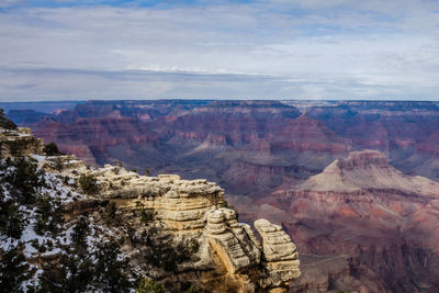 Scenic view of mountains