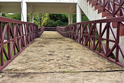 Footbridge over river