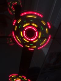 Close-up of illuminated lights