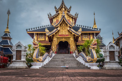 View of temple building against sky