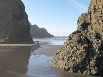 Panoramic view of beach