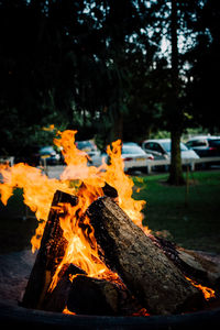 Bonfire at night