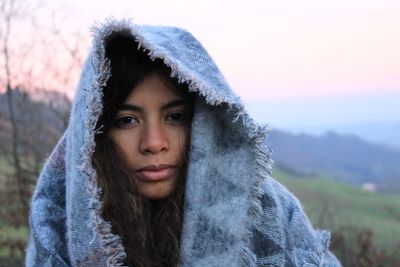 Close-up portrait of woman