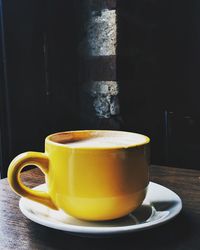 Close-up of coffee on table