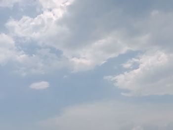 Low angle view of clouds in sky