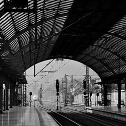 Railroad station platform