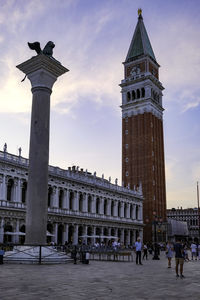 Campanile of basilica di san marco - symbol of the floating city - venice, veneto, italy