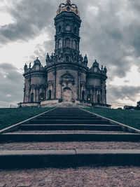 Low angle view of historical building against sky