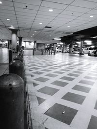 Empty underground walkway