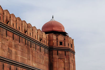 Low angle view of historic building against sky